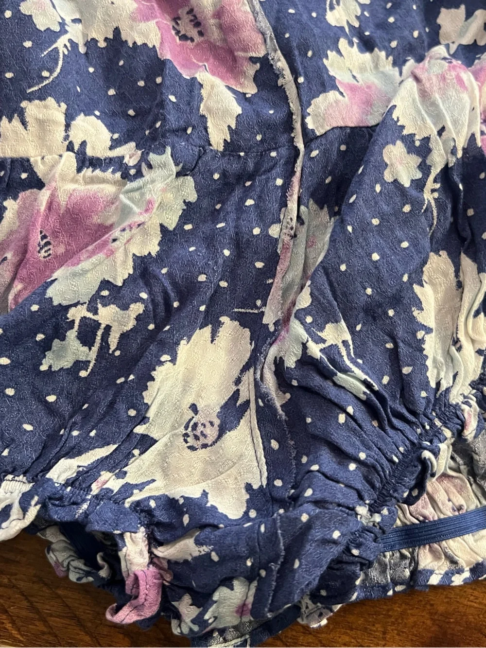 Free People Crush & Blush Romper | Size S | Deep Sea Combo